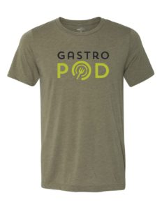 grey men's t-shirt with the gastropod logo on it.